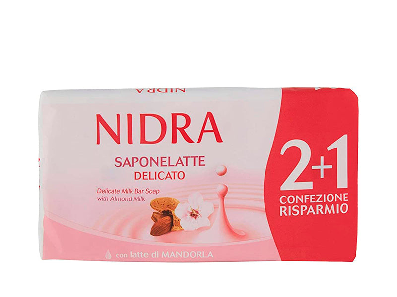 Nidra Sapun delicat Migdale 90 gr 2+1