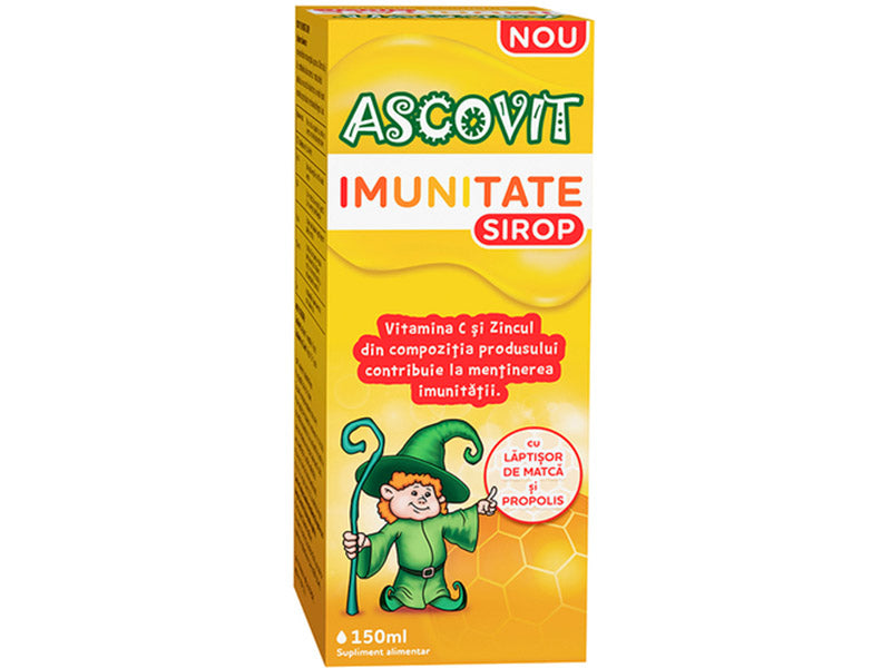 Ascovit Imunitate Sirop cu Vitamina C si Zinc 150ml