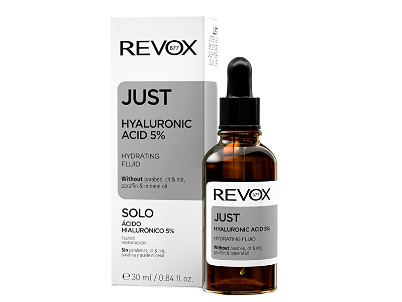 REVOX Just Hyaluronic Acid 5% Produs hidratant pu fata si git 30ml