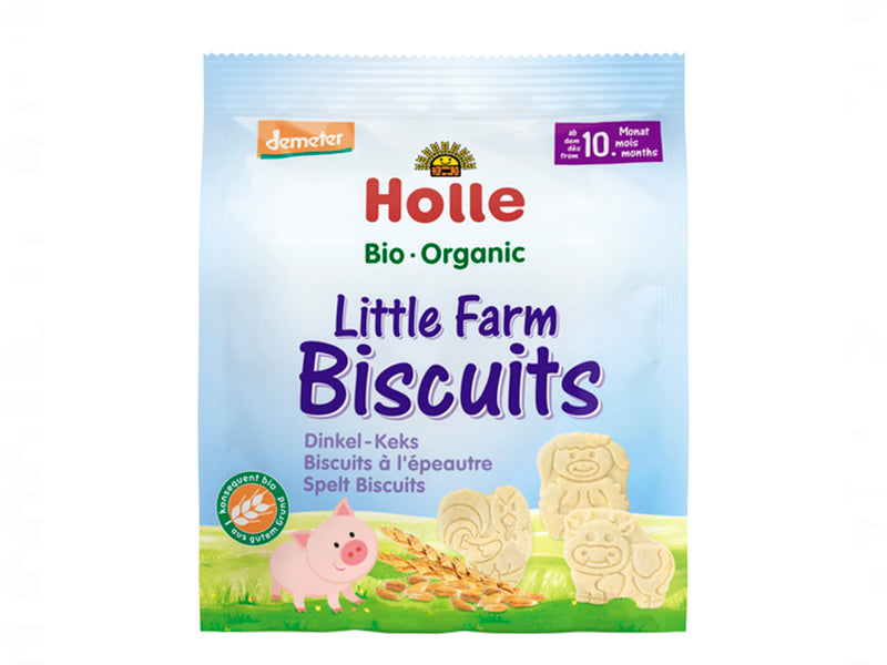 Holle Bio Organic biscuiti Little Farm din griu spelt (10 luni+) 100g