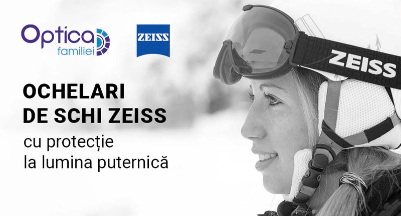 Ochelari de schi ZEISS cu protecție la lumina puternică