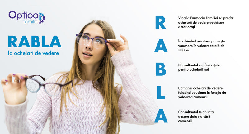 Optica Familiei lansează programul “Rabla la ochelari de vedere”: 500 lei pentru o pereche veche!