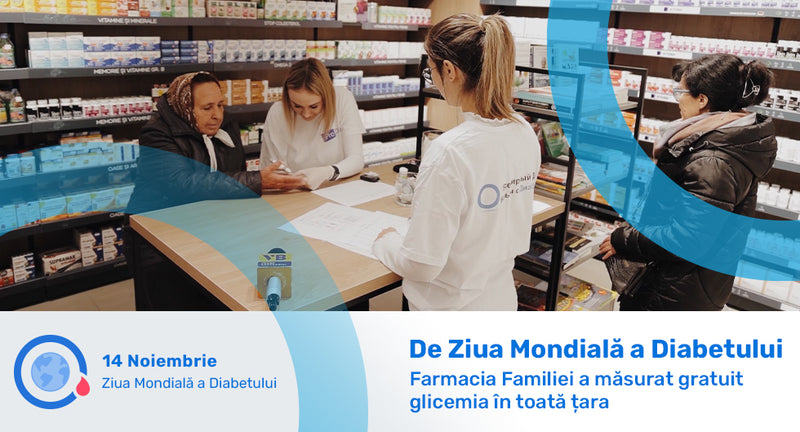 14 noiembrie, Farmacia Familiei a măsurat gratuit glicemia în toată țara