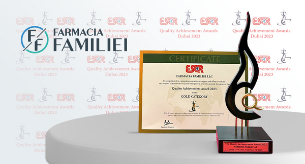 Farmacia Familiei a obținut Premiul Internațional pentru excelență în domeniul calității