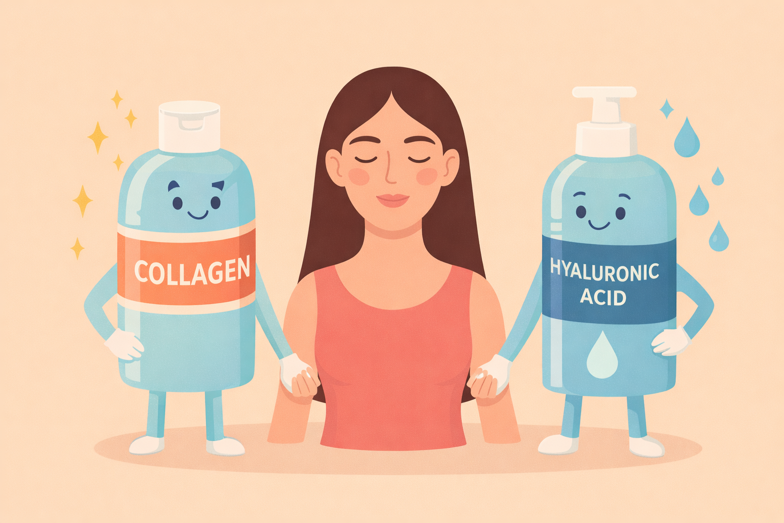 Colagenul și acidul hialuronic: duo-ul esențial pentru o piele tânără