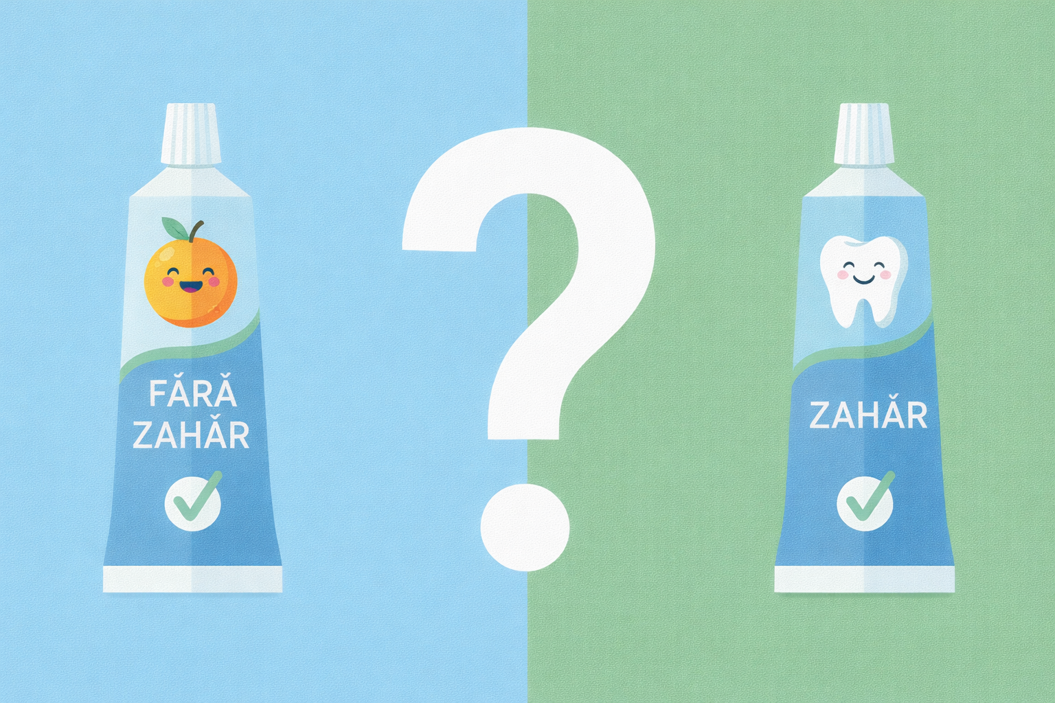 Cum aleg o pastă de dinți fără zahăr pentru copii?