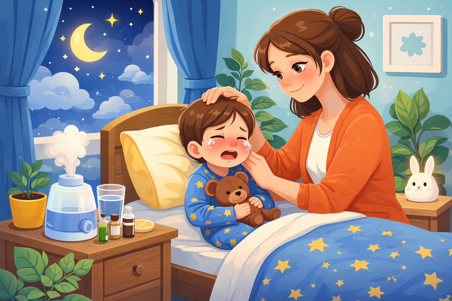 Nas înfundat la copii: soluții naturale pentru nopți liniștite