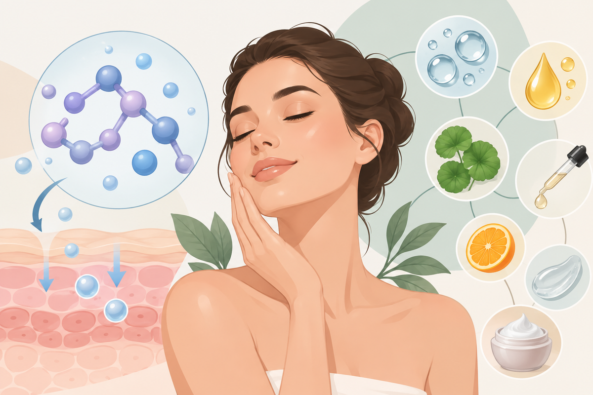Peptidele în skincare: cum funcționează și cu ce ingrediente se combină