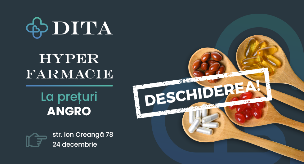 DITA Hyper Farmacie se extinde cu încă o locație în sec. Buiucani - pe str. Ion Creangă 78