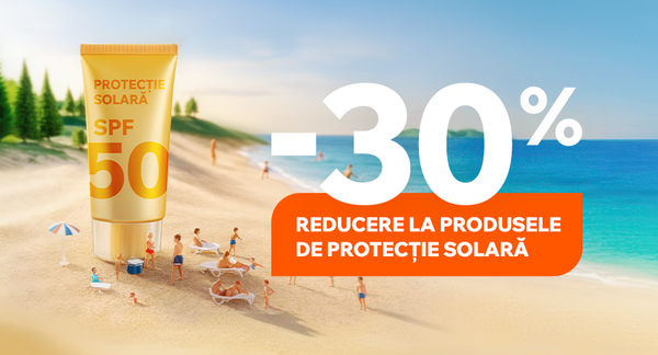 30% reducere la toate produsele de protecție solară!