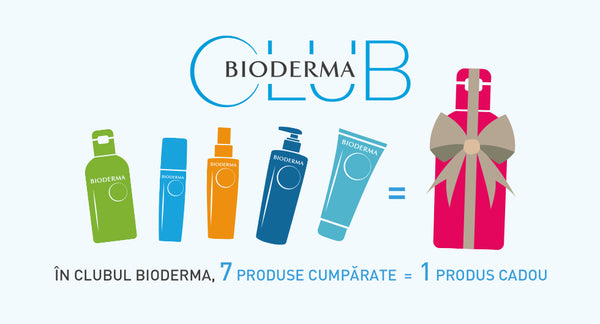 Club Bioderma: la 7 produse cumpărate primești un produs cadou