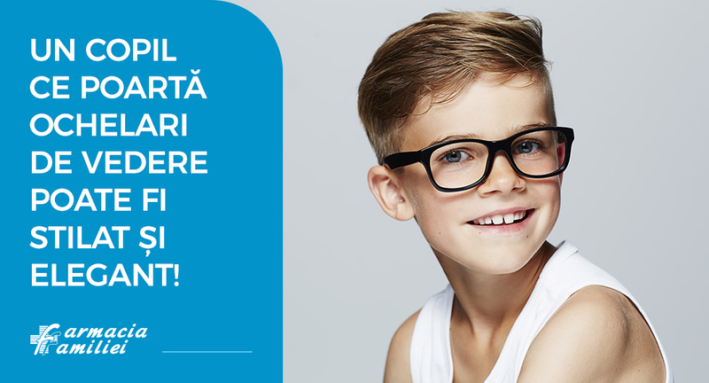 Copilul ce poartă ochelari de vedere poate fi stilat și elegant!