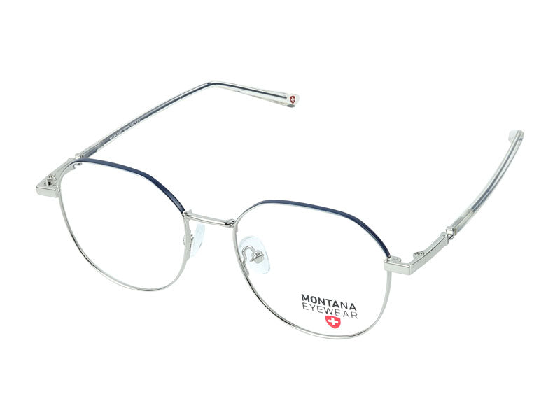 Rama optica Montana MM586E, din Metal, Silver/Matt Blue