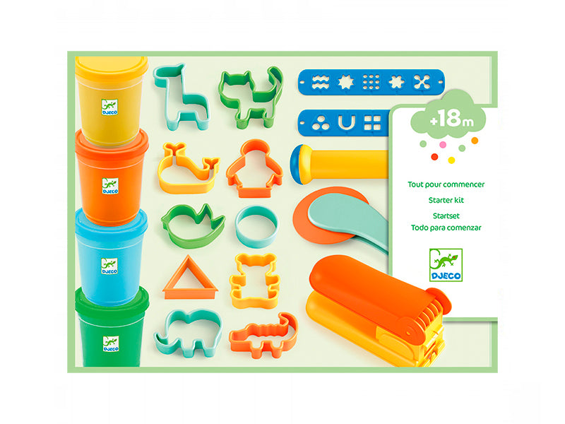 Plastilina - 4 culori + forme si unelte