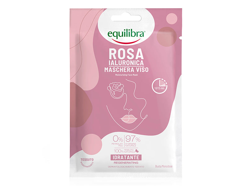 Equilibra Rose Masca pu fata cu acid hialuronic