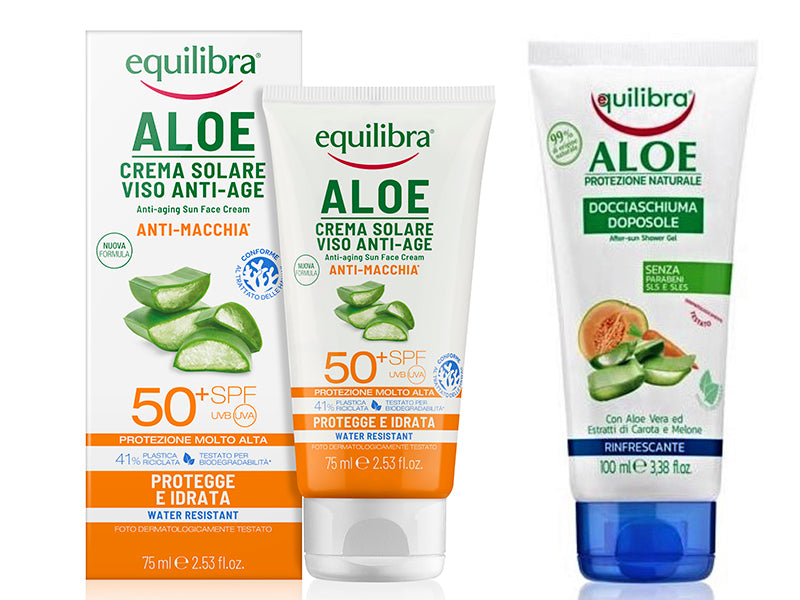 Equilibra Aloe Crema protectie solara pentru fata SPF50+ 75ml