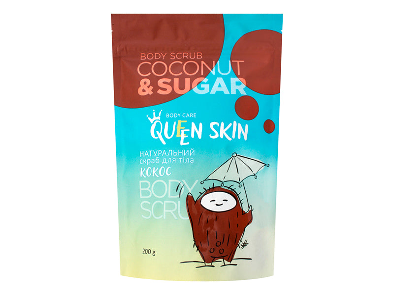 QUEEN SKIN Exfoliant pu corp cu nuca de cocos 200g