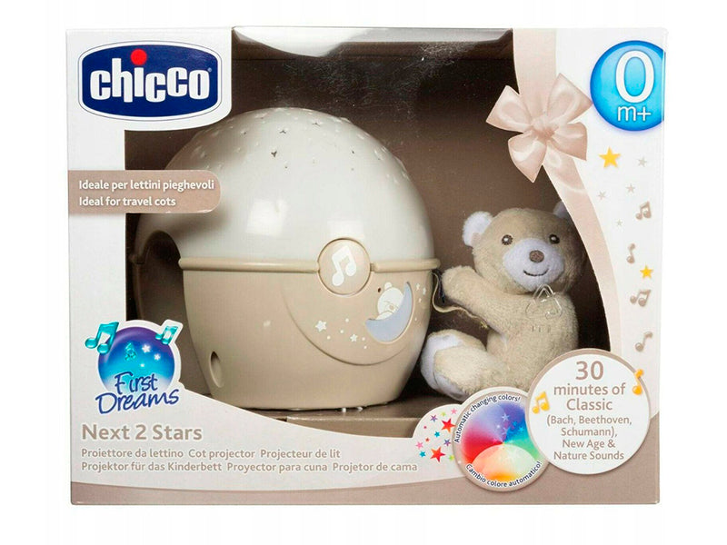 CHICCO Jucarie 2 in 1 cu proiectie aproape de stele bej 0luni+ 98630