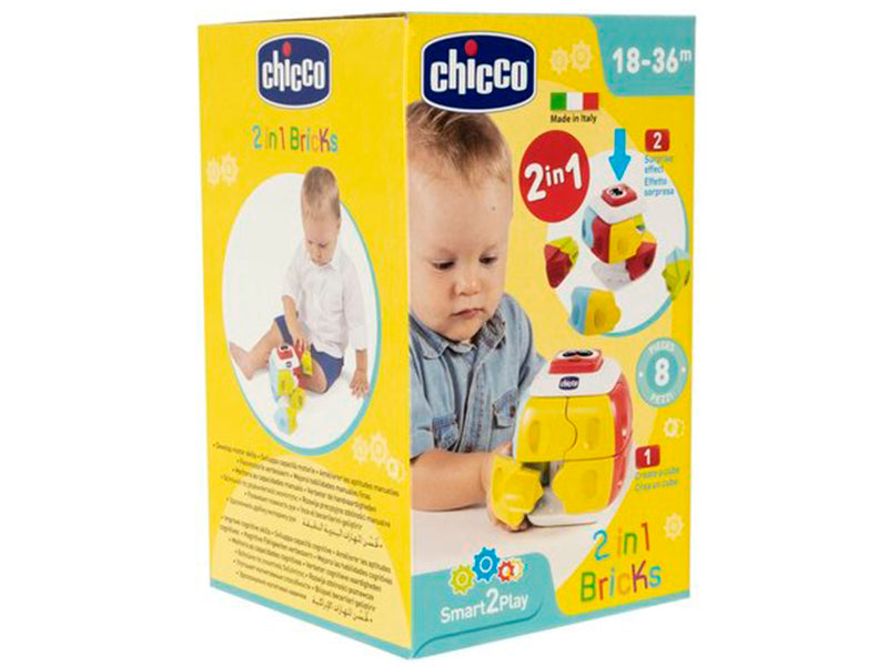 CHICCO Jucarie 2 in 1 cub pentru dezvoltare 18-36M+