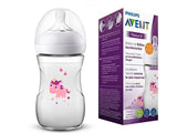 Philips Avent Natural Biberon din plastic cu tetina din silicon 260ml 1m+  SCF070/25