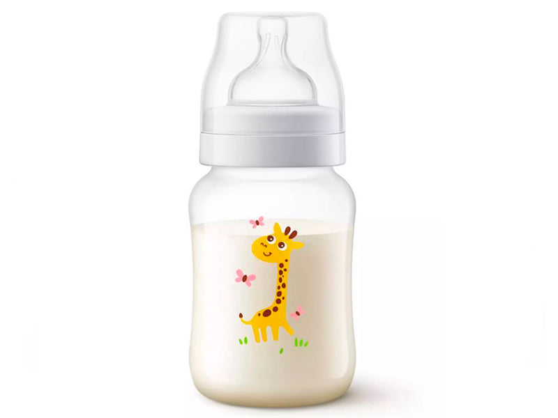 Philips Avent Natural Biberon din plastic cu tetina din silicon 260m 1m+ SCF821/12