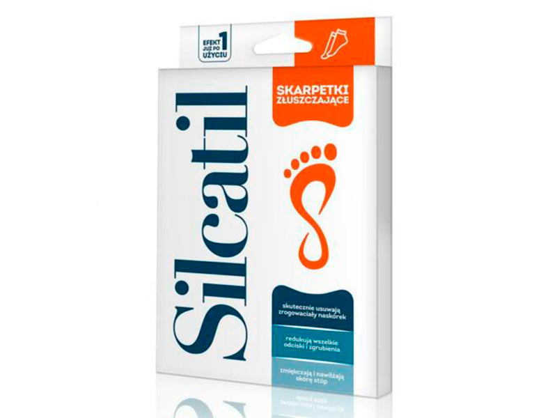Silcatil Sosete exfoliante pu picioare 1 pereche