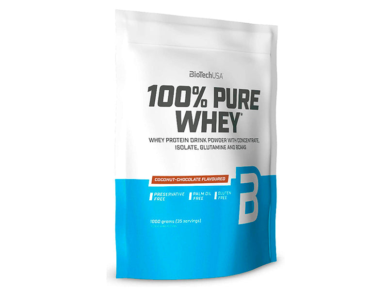 Biotech Pudra proteica 100% Pure Whey 1000g cocos-ciocolata