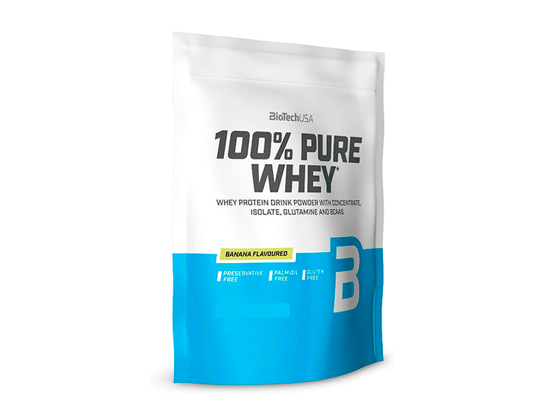 Biotech Pudra proteica 100% Pure Whey 28g banana