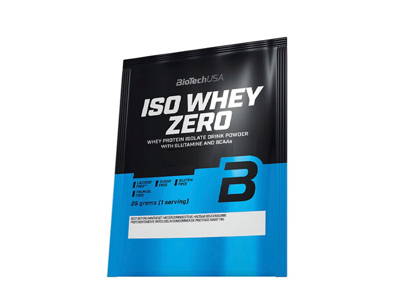 Biotech Pudra proteica Iso Whey Zero fara lactoza 25g biscuiti-crema