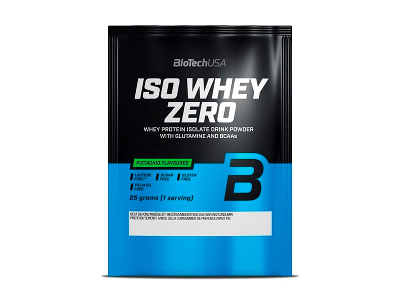 Biotech Pudra proteica Iso Whey Zero fara lactoza 25g fistic