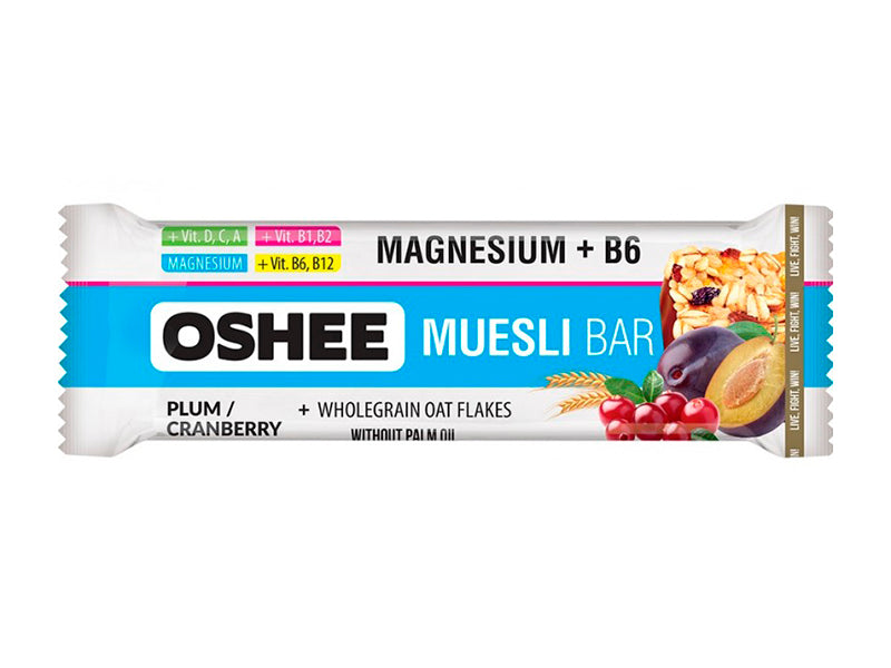 Oshee Batonas muesli pruna/merisor 40g