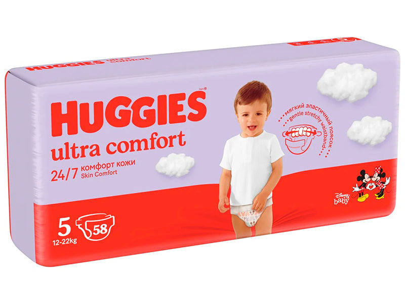 Huggies 5 U/Comf Mega 12-22 kg(11-25) Unisex N58