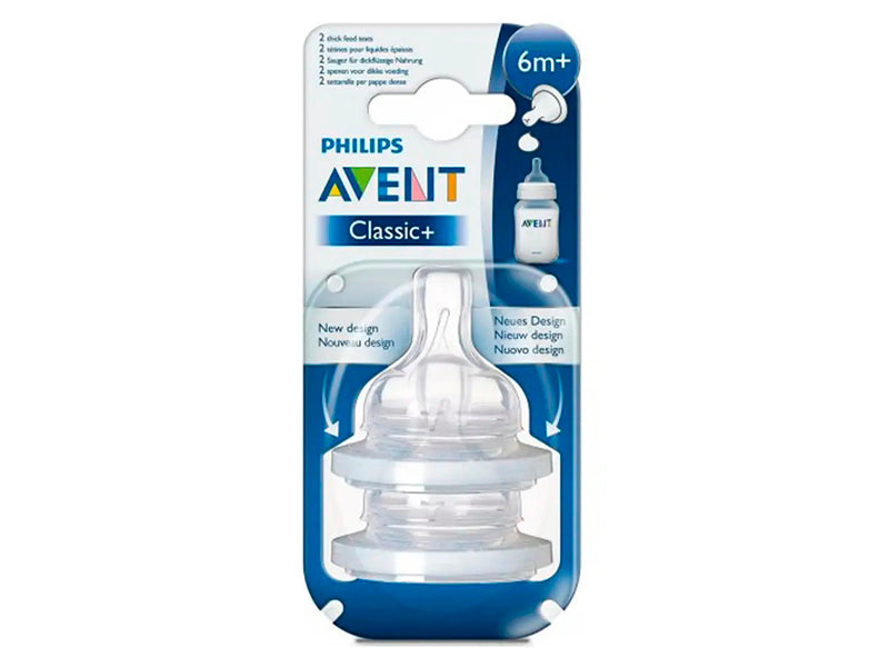 Philips Avent Anti-Colic Tetina din silicon 6m+ 2 buc SCF636/27