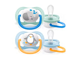 Philips Avent Ultra Air Suzete din silicon Boy 0-6m 2 buc  SCF080/05