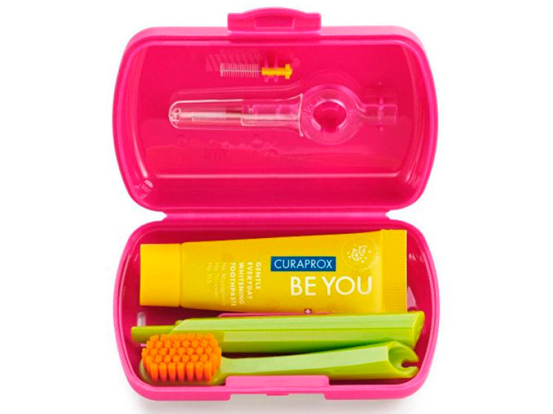 CURAPROX Set de calatorie, rosu