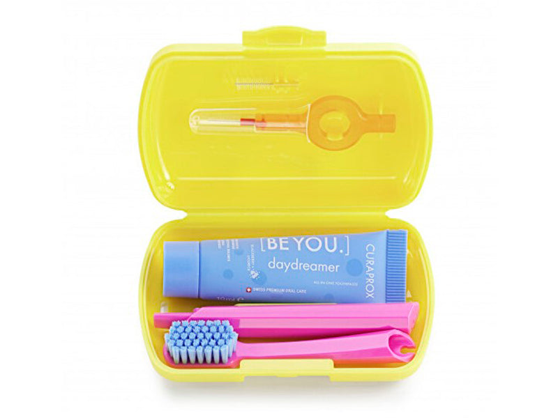 CURAPROX Set de calatorie, galben