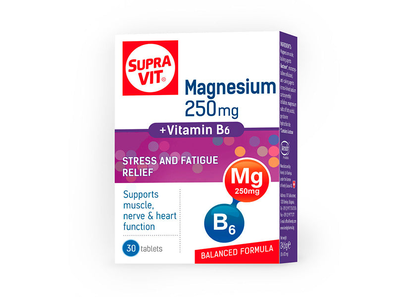 Supra VIT Magneziu 250mg +Vitamina B6 