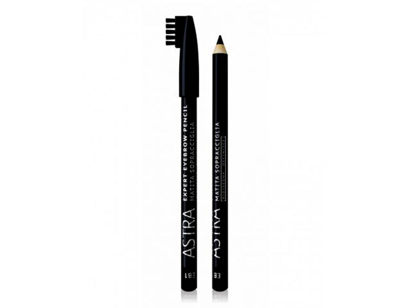 Astra Creion p/u sprancene cu pensula Expert EB1-Black 1.1g