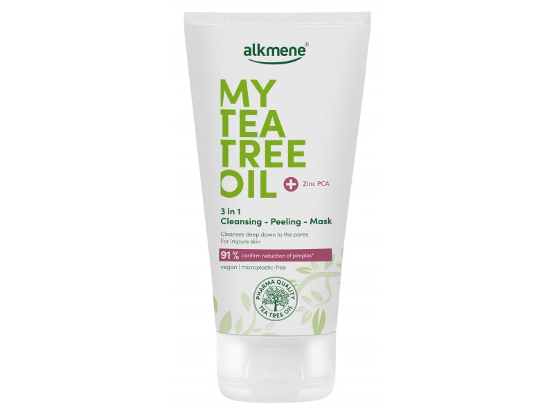 Alkmene Tea Tree Gel-Peeling-Masca 3in1 cu ulei de arbore de ceai 150ml