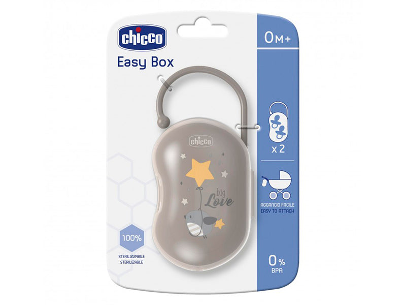 Chicco boxa pentru 2 suzeta GREY 20530
