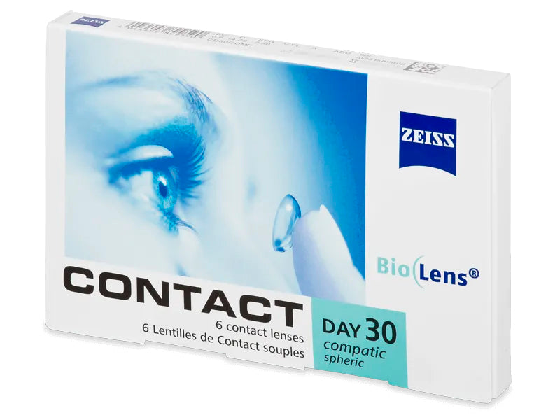 Lentile de contact ZEISS Contact Day 30 Compatic sferice 1 luna N6 (dioptria -7.00)