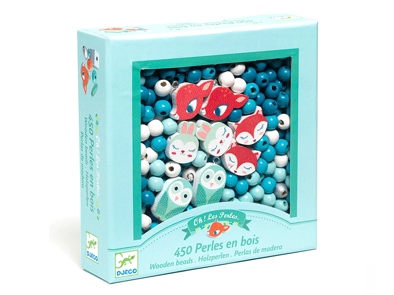 Perle Mergele din Lemn Mici Animalute DJ09807