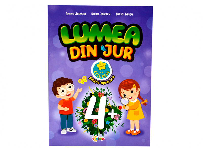 Carte Lumea din jur 4+ cu stikere