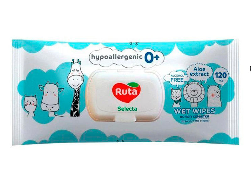 Ruta servetele umede pentru copii