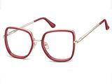 Rama optica Montana MTR-96-54, gold/red, din Metal, p/u femei