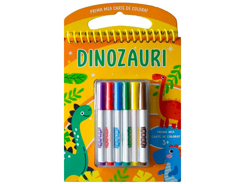 Carte Dinozauri 3+ (cu carioci)
