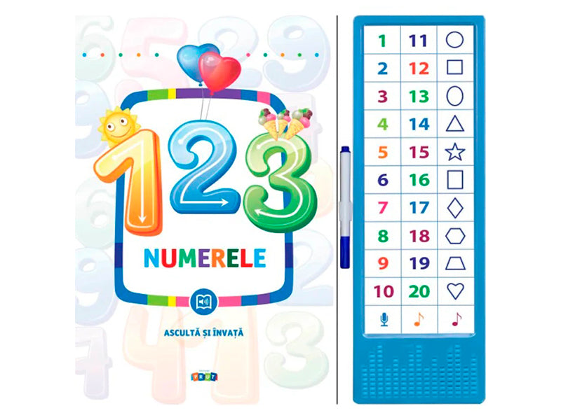 Carte Asculta si invata. 123 Numerele
