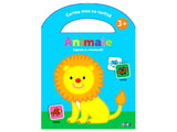 Carte Animale 3+, lipeste si coloreaza
