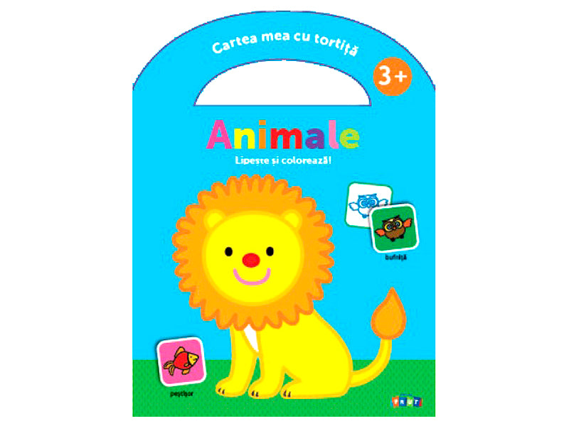 Carte Animale 3+, lipeste si coloreaza