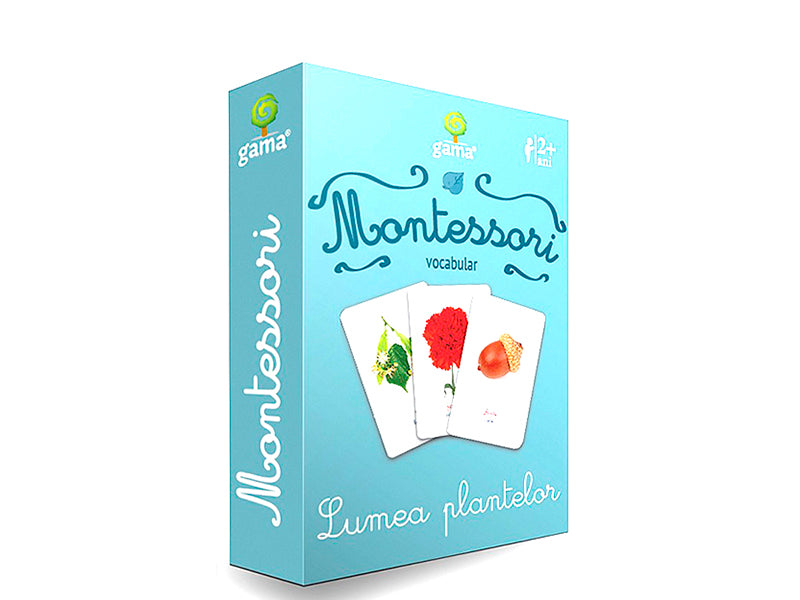 Carti de joc Montessori. Lumea plantelor. Vocabular
